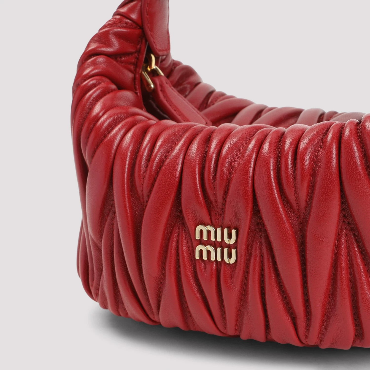 Miu Miu Women's Matelasse Mini Bag in Red