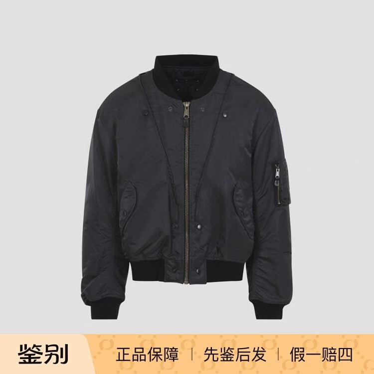 Maison Margiela Men's Bomber Jacket in Grey