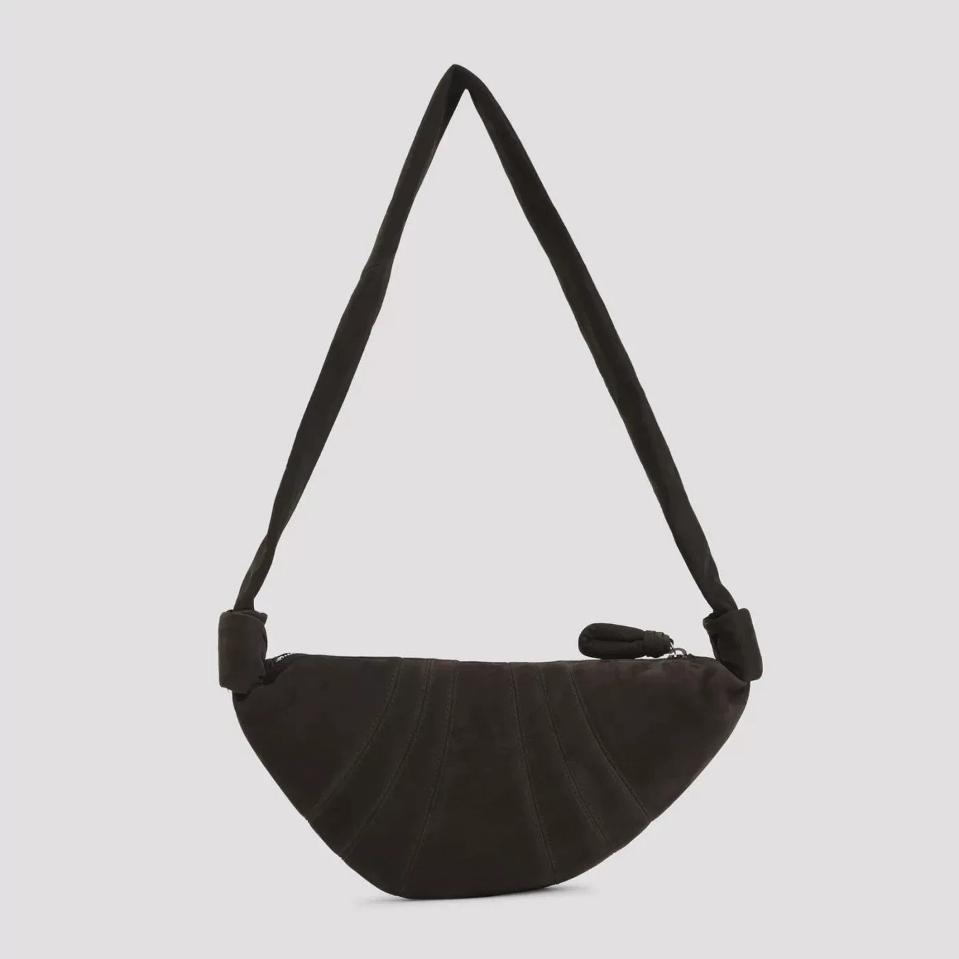 LEMAIRE Women's Small Croissant Crossbody Bag in Dark Brown