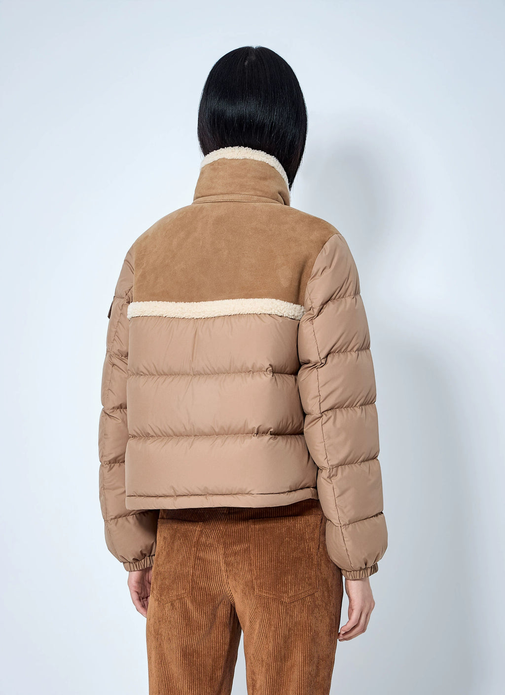 Moncler Women's Aurore Down Jacket in Beige