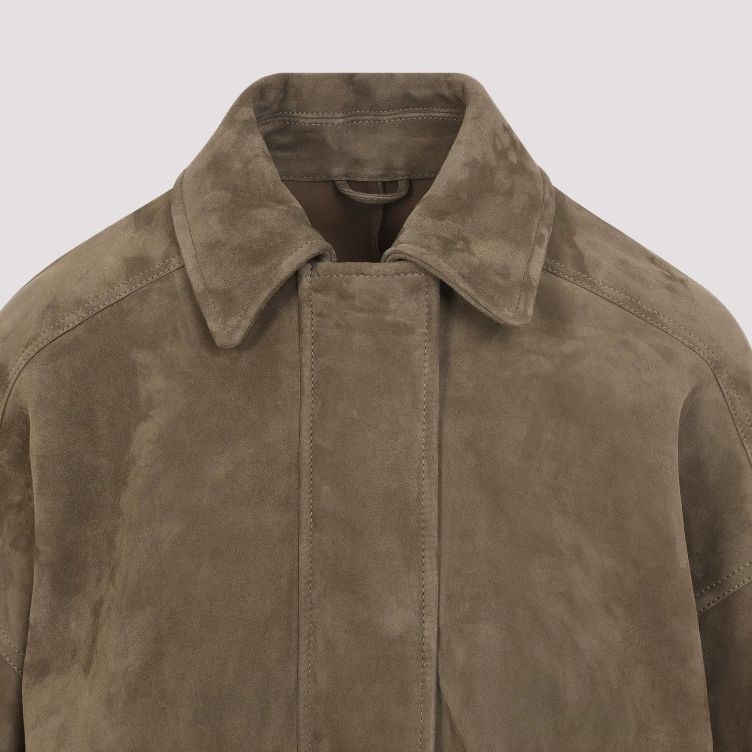 Brunello Cucinelli Women's Leather Jacket in Brown