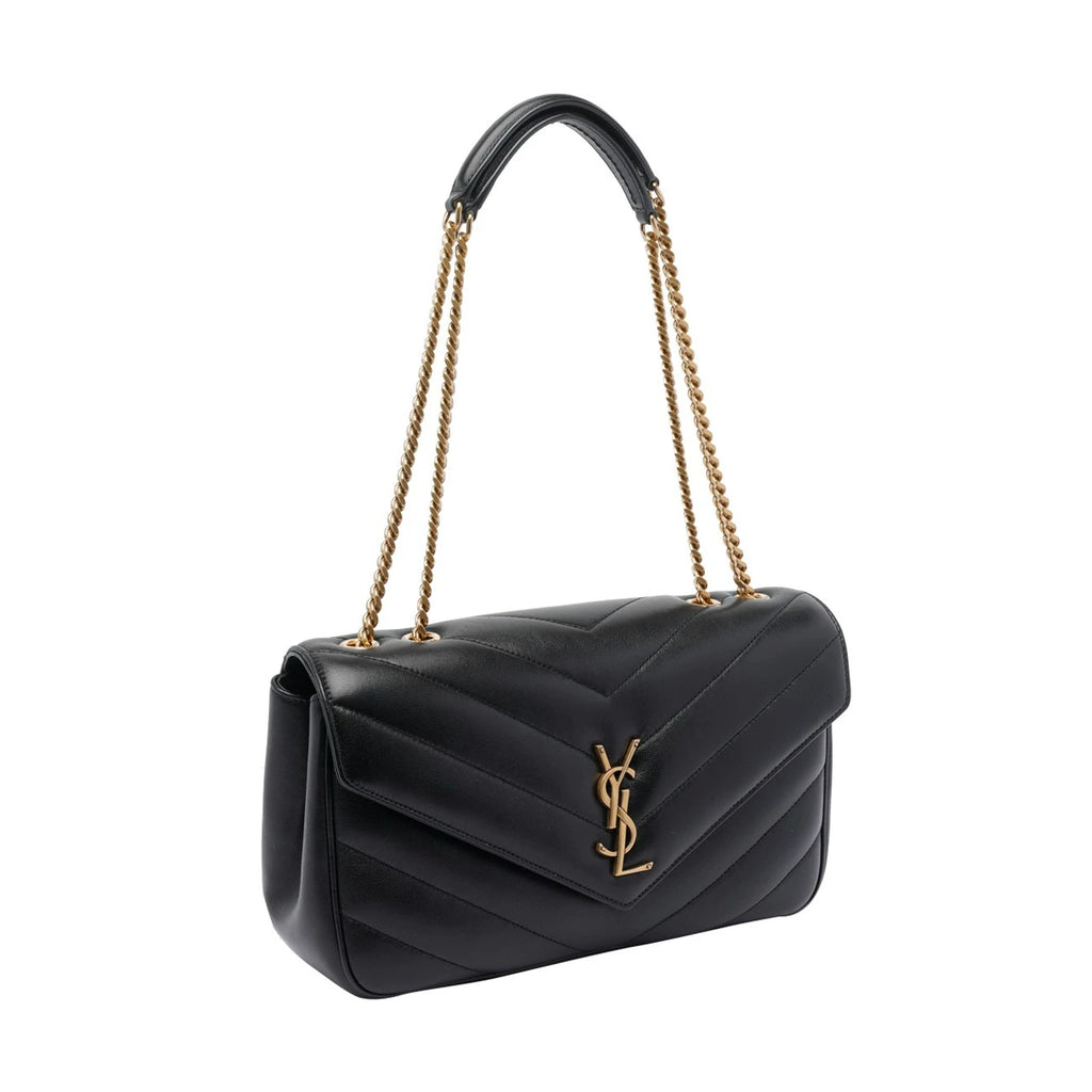 Saint Laurent YSL Loulou Medium Bag in Black