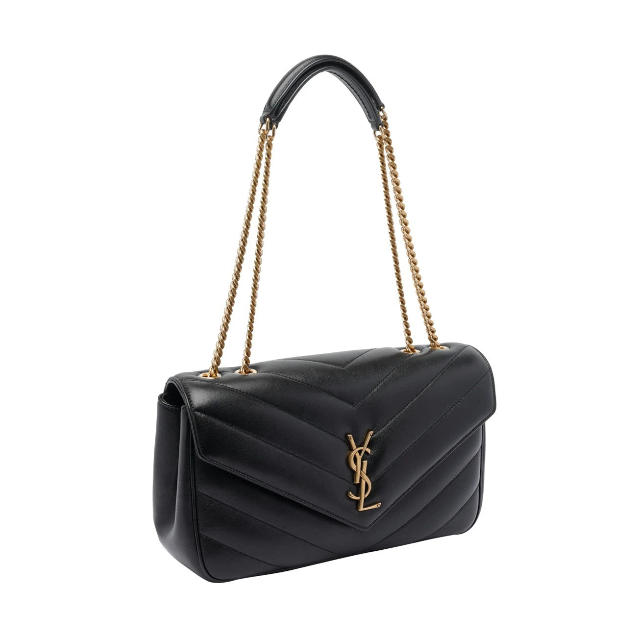 Saint Laurent YSL Loulou Medium Bag in Black