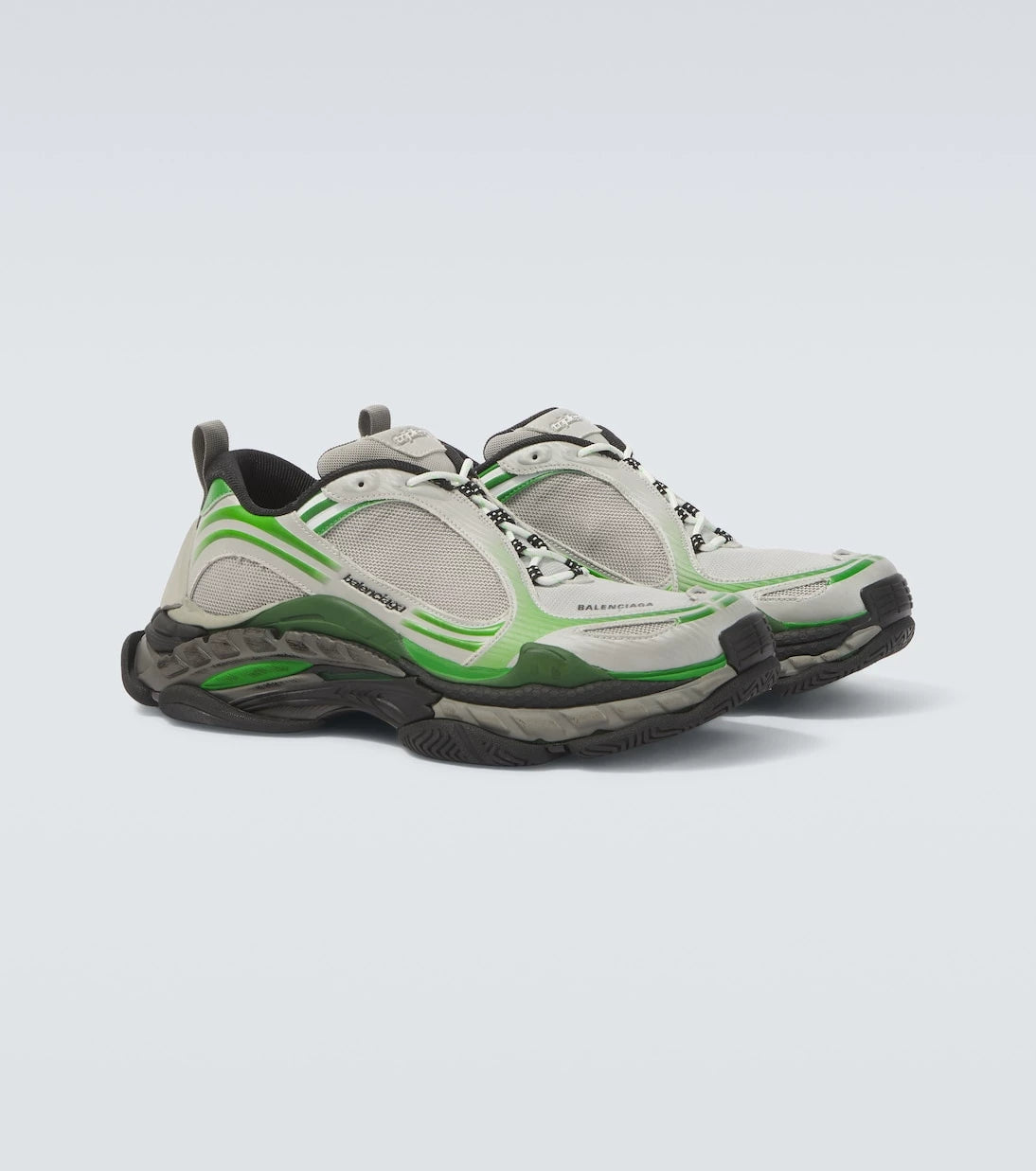 Balenciaga Men's Triple S.2 Sneakers in Green