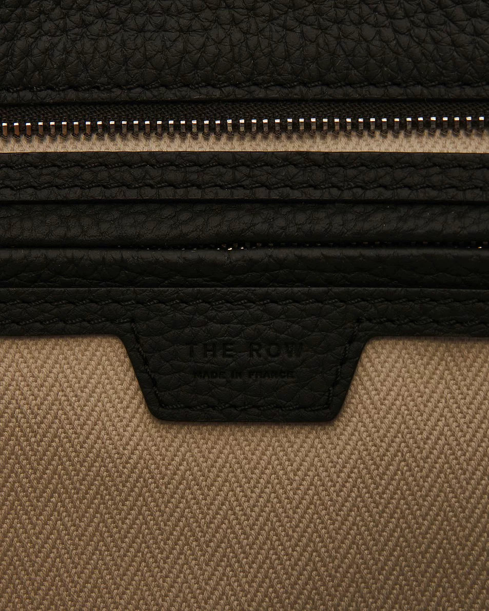 The Row Women's Medium Marlo 12 Pebbled Leather Shoulder Bag in Walnut