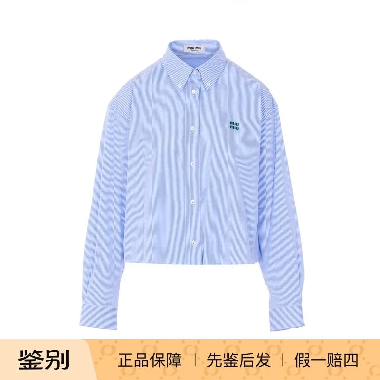 Miu Miu Women's Shirt in Blue