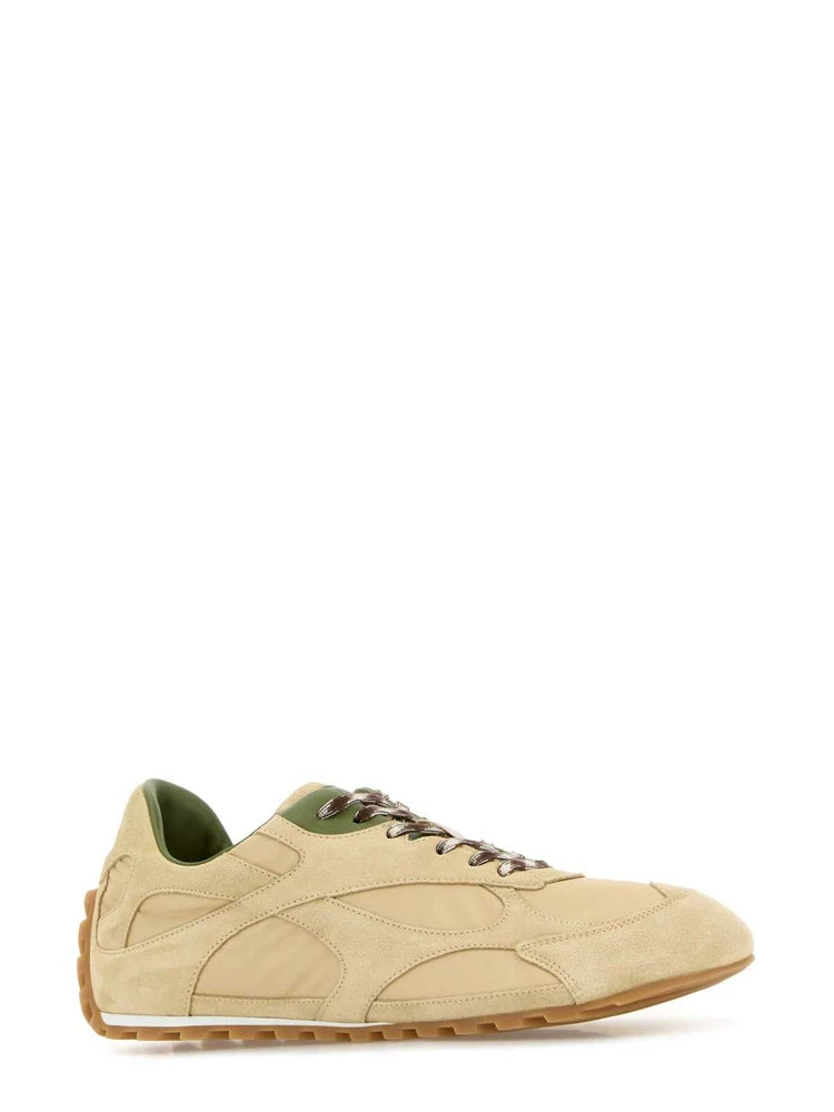 Bottega Veneta Men's Flash Orbit Sneakers in Beige