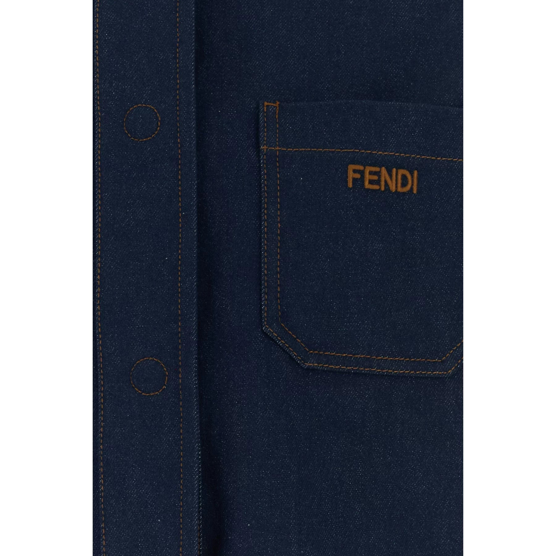 Fendi Women's Logo Coat in Blue