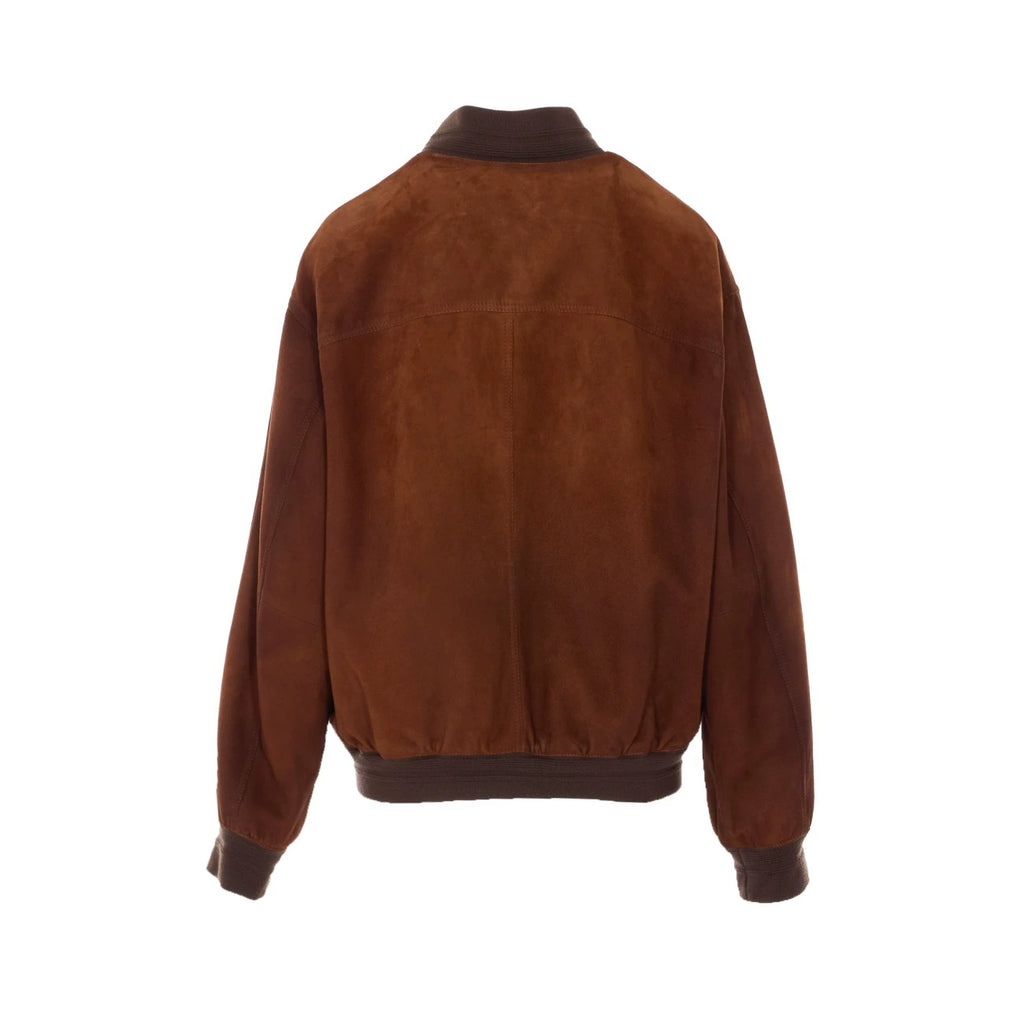 Miu Miu Women's Leather Jacket in Brown
