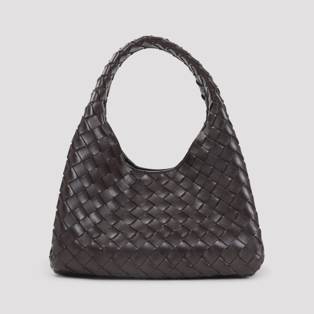 Bottega Veneta Women's Campana Small Shoulder Bag in Burgundy
