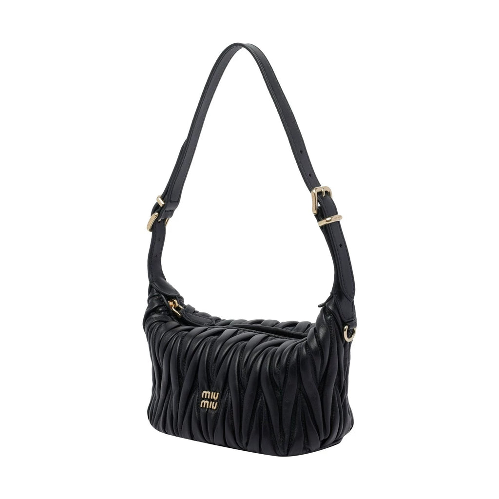 Miu Miu Women's Matelasse Mini Bag in Black