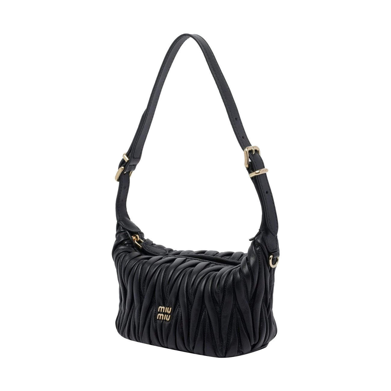 Miu Miu Women's Matelasse Mini Bag in Black