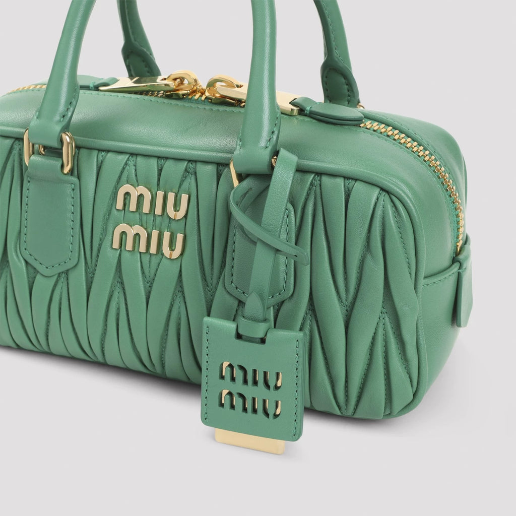 Miu Miu Women's Arcadie Small Handbag in Green