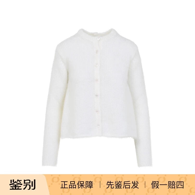 Loewe Women's Anagram Cardigan in White