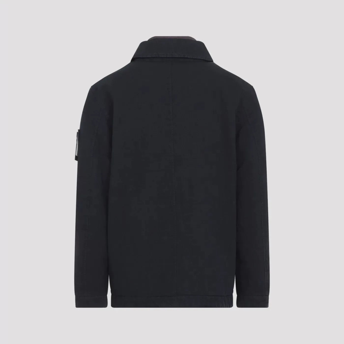 STONE ISLAND Men's Lined Collar Zip Jacket in Blue