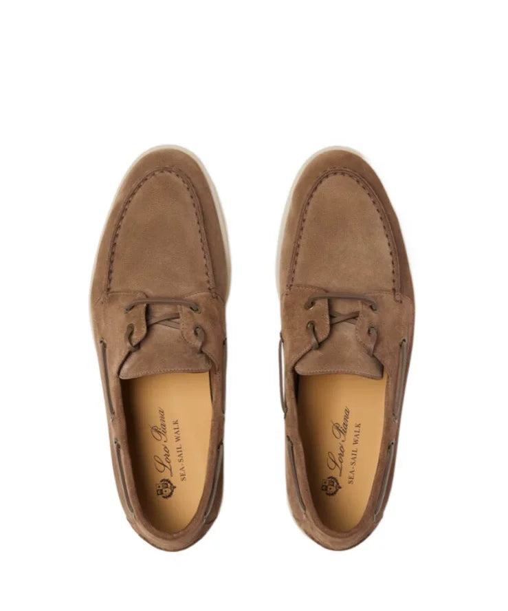 Loro Piana Men's Sea Sail Loafers in Brown