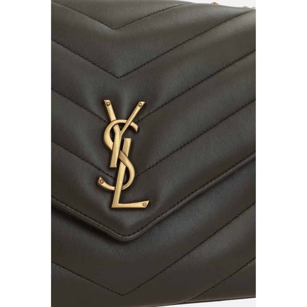 Saint Laurent Women's Saint Laurent YSL Loulou Large Bag in Grey
