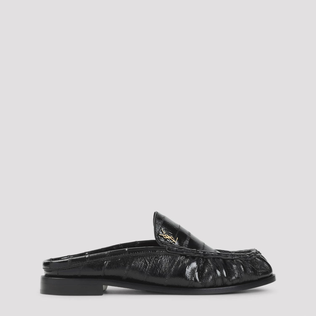 Saint Laurent Women's YSL Le Loafer 15 Shoes in Black