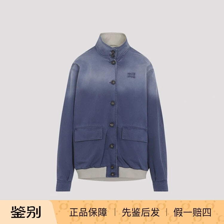 Miu Miu Women's Jacket in Blue