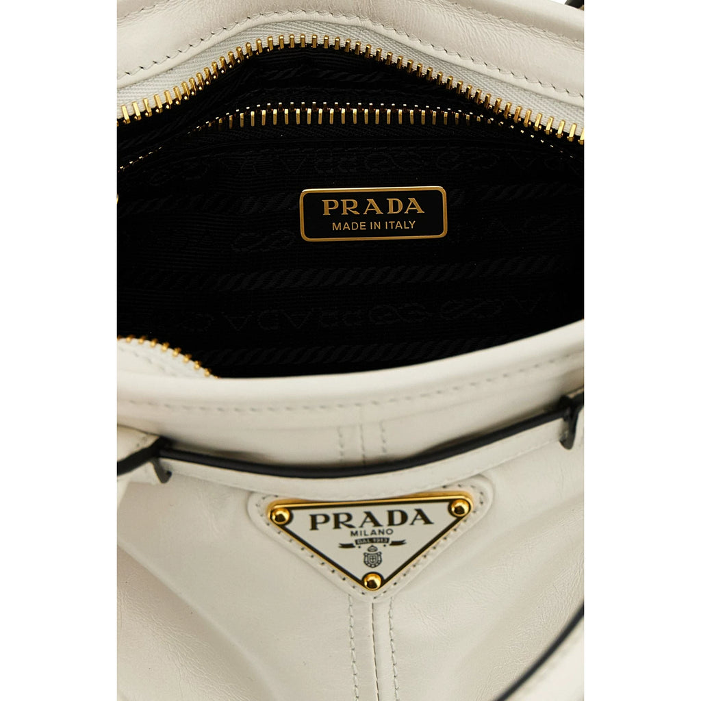 Prada Women's Bonnie Mini Shoulder Bag in White