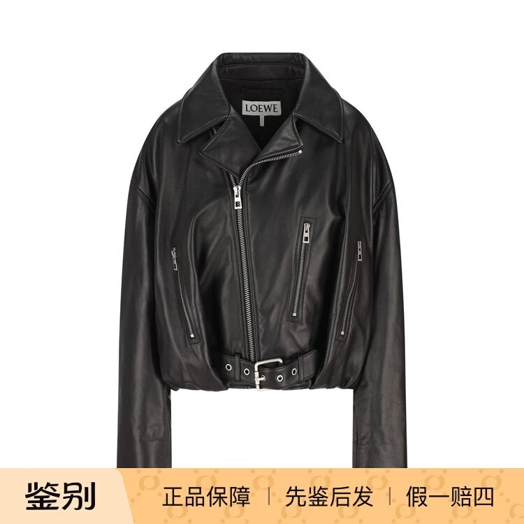 Loewe Women's Leather Jacket in Black