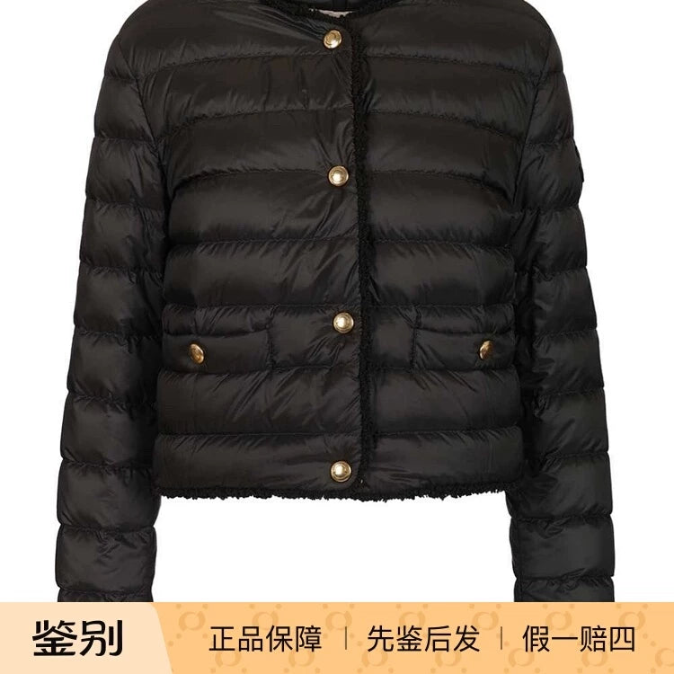 Moncler Women's Fleurs Down Jacket in Black