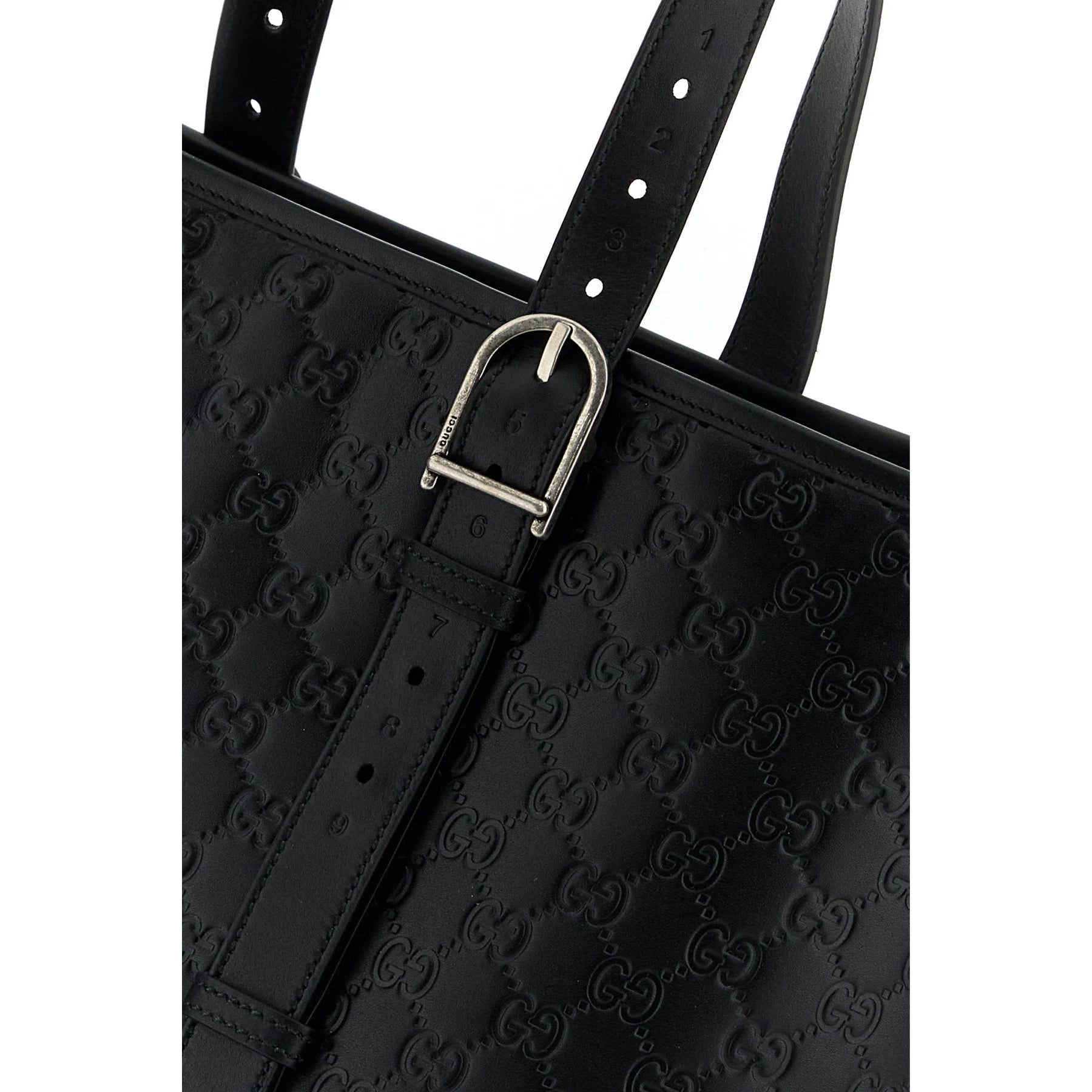 Gucci Men's Emblem Large Bag in Black