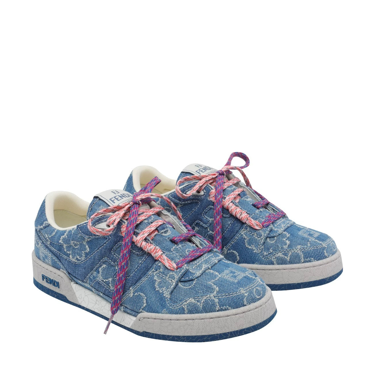 Fendi Women's Match Sneakers in Blue