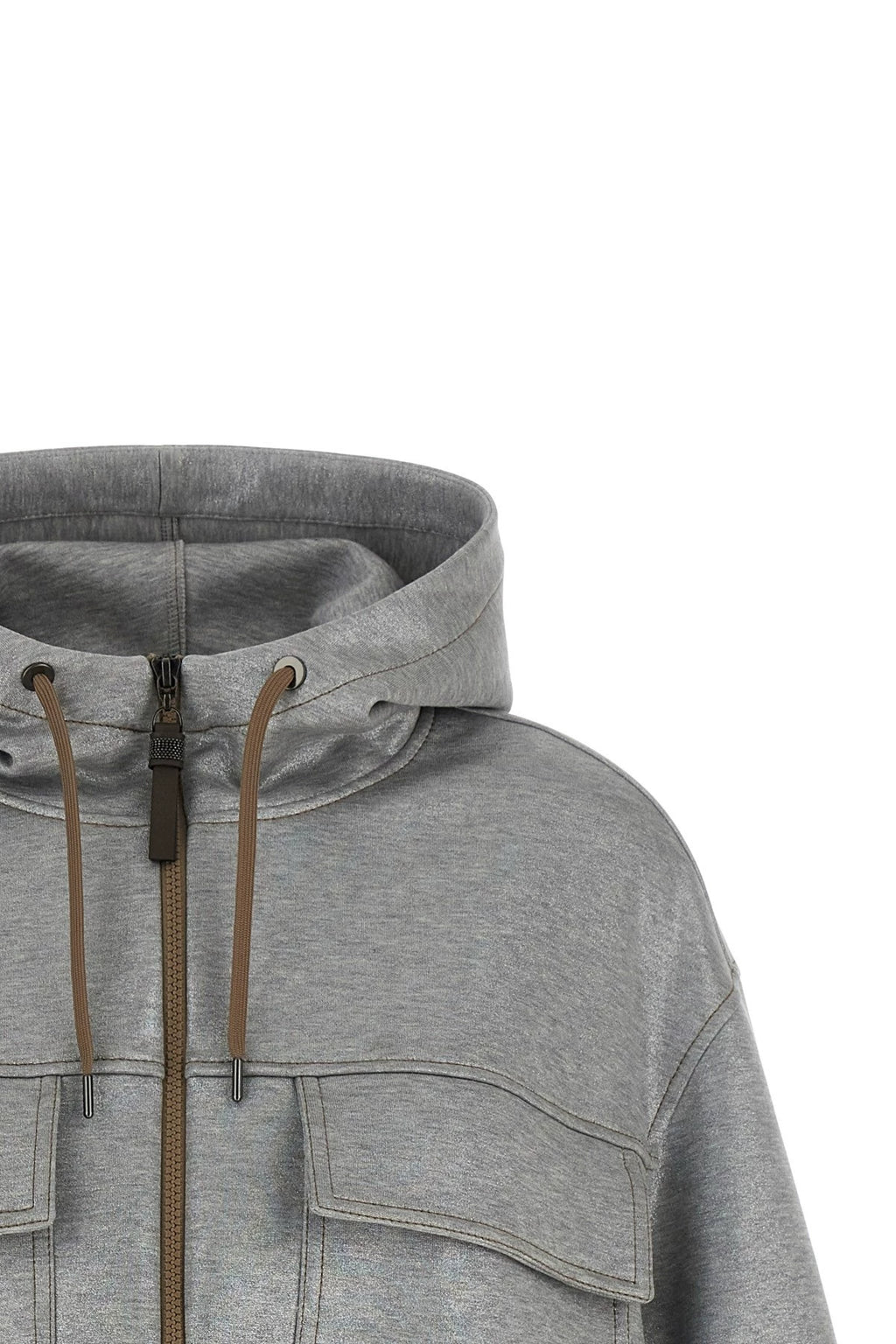 Brunello Cucinelli Women's Bc 26 Coat in Grey