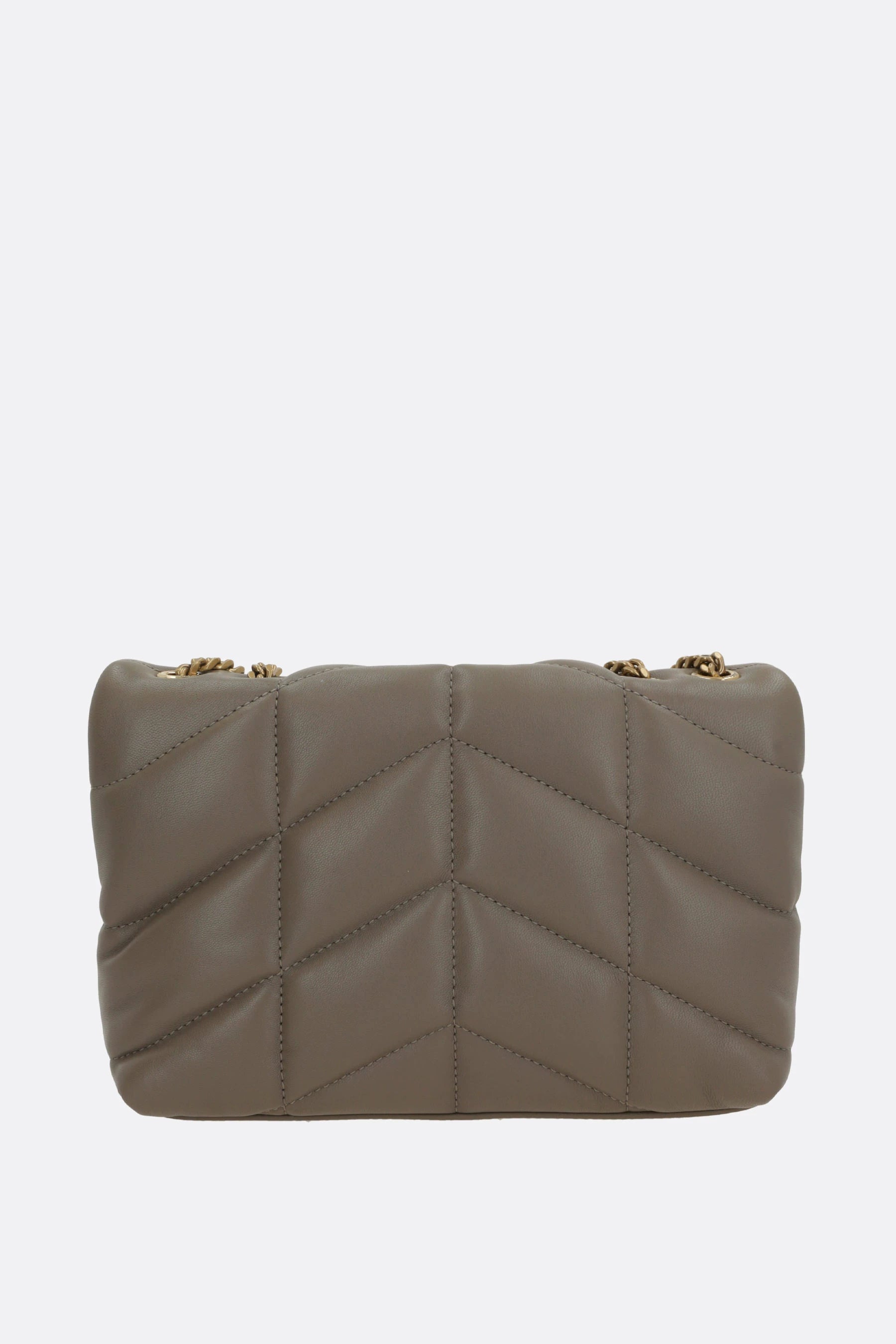 Saint Laurent YSL Puffer Toy Mini Bag in Grey