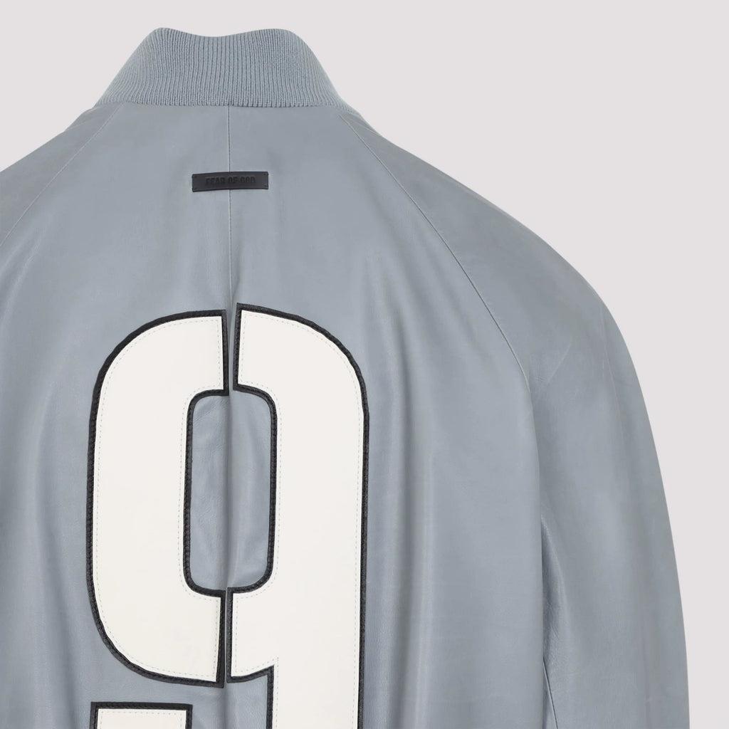 Fear of God Men's Leather Jacket in Grey