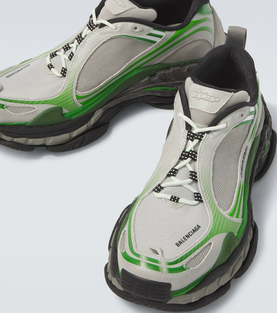 Balenciaga Men's Triple S.2 Sneakers in Green