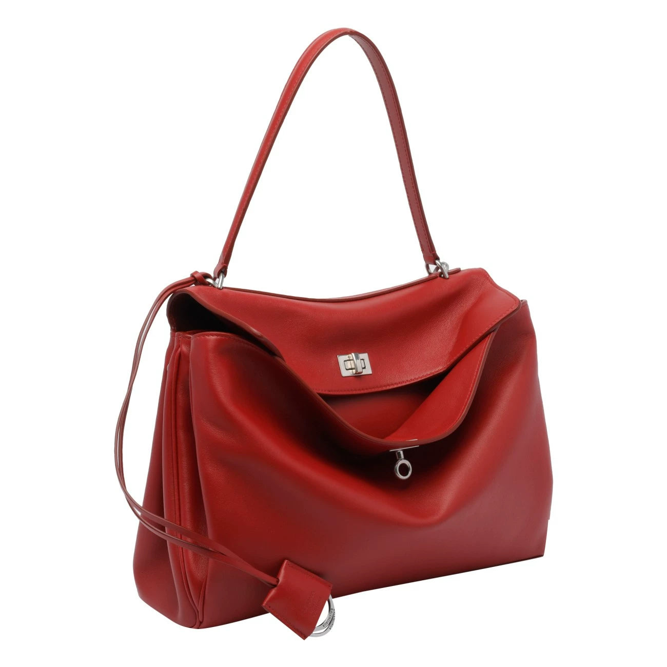 Balenciaga Women's Rodeo Medium Shoulder Bag in Red