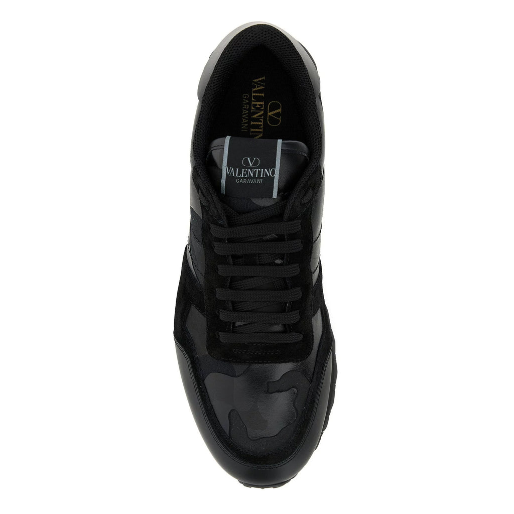 Valentino Men's Rockrunner Sneakers in Black