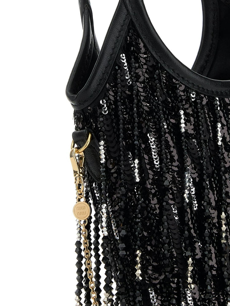 Miu Miu Women's Ivy Small Shoulder Bag in Black