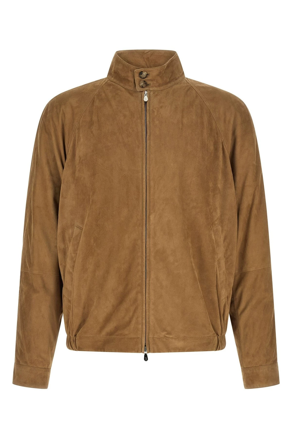 Brunello Cucinelli Men's Leather Jacket in Brown
