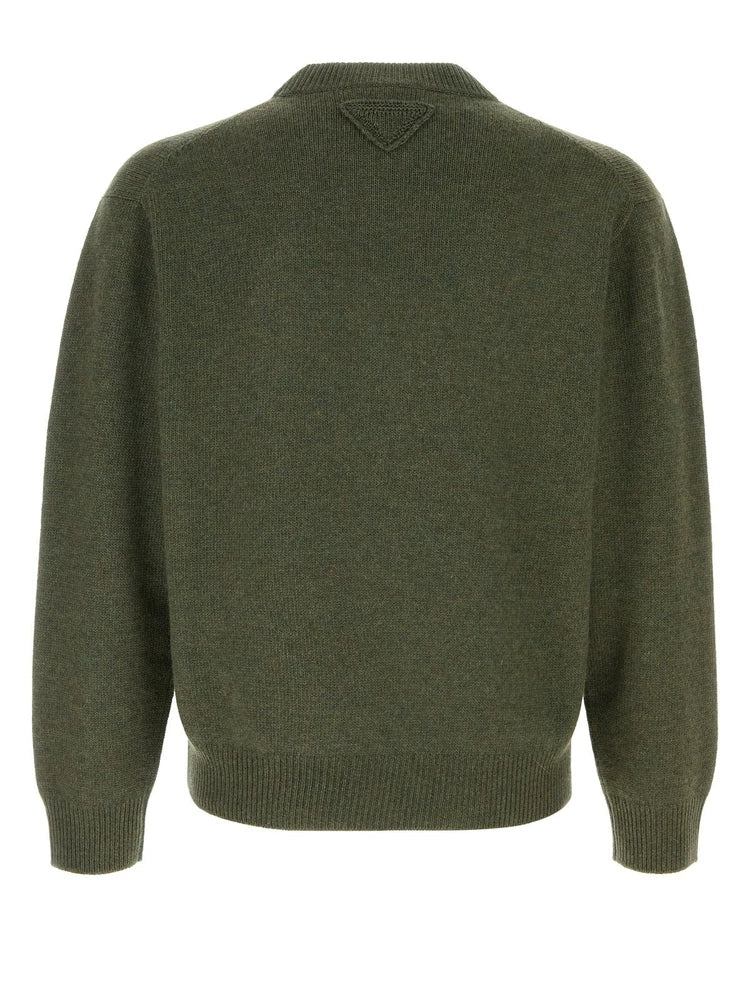 Prada Men's Sweater in Green