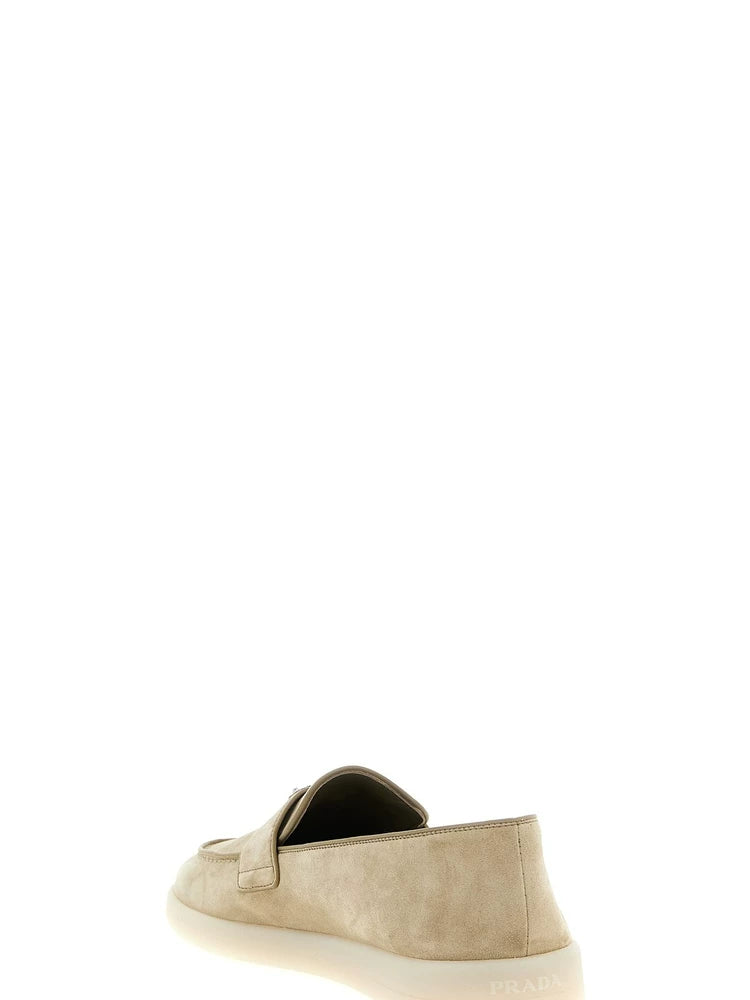 Prada Men's Loafers in Beige