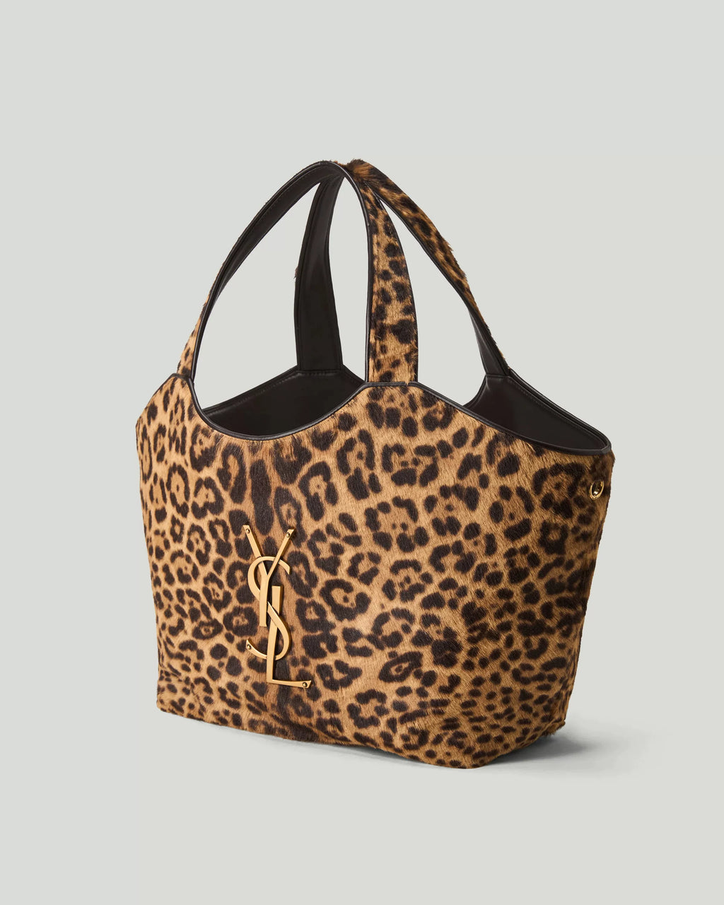 Saint Laurent Women's Medium Icare Leopard Shoulder Bag