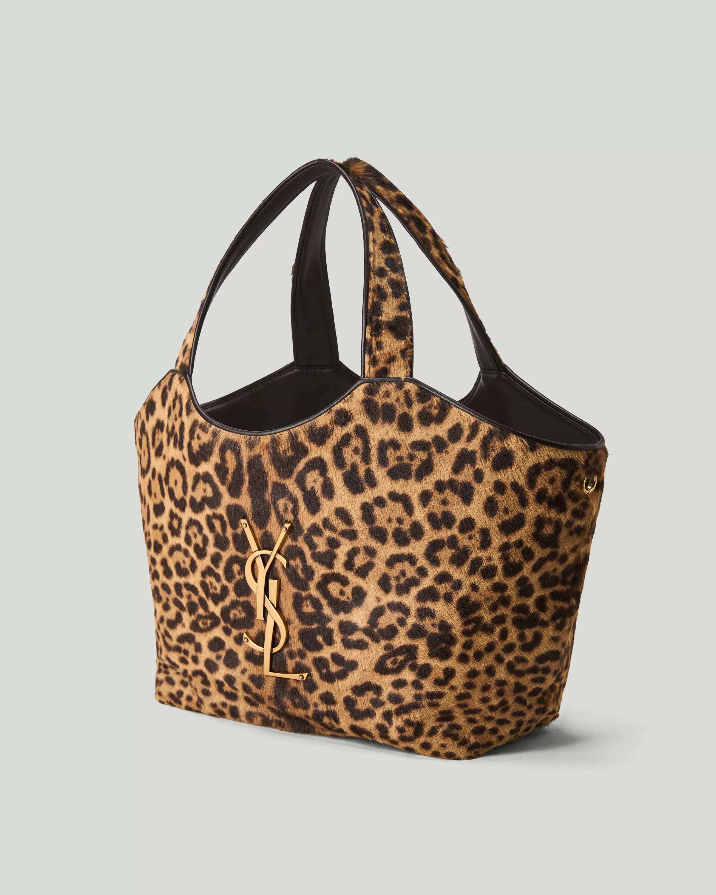Saint Laurent Women's Medium Icare Leopard Shoulder Bag