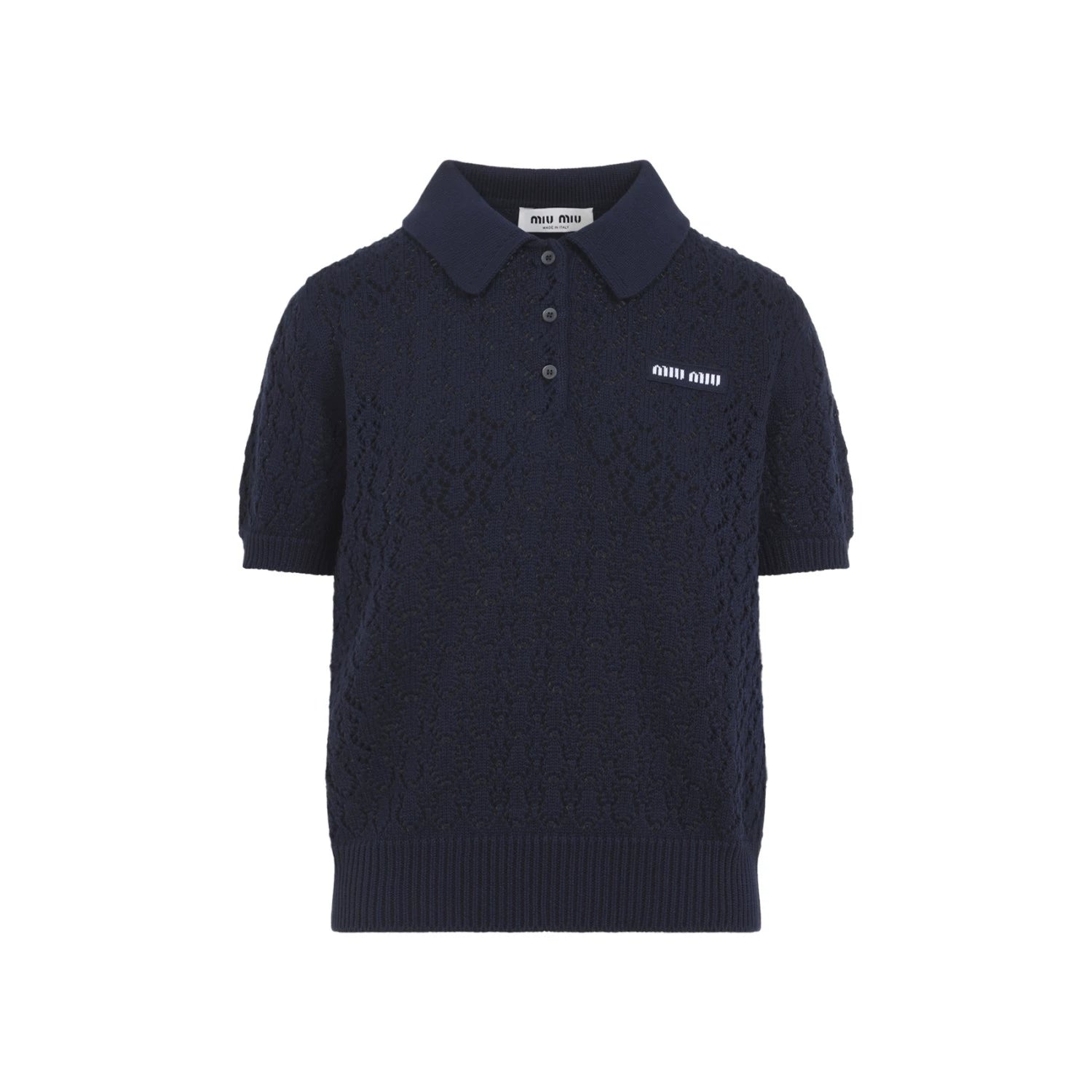 Miu Miu Women's Polo Polo Shirt in Blue