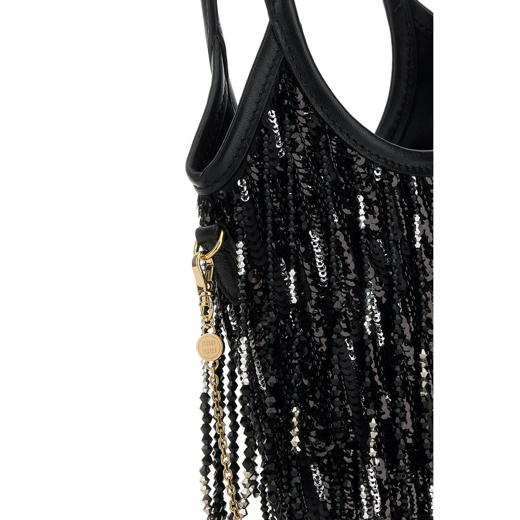 Miu Miu Women's Ivy Small Shoulder Bag in Black