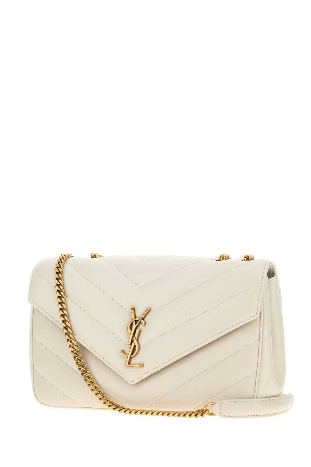 Saint Laurent YSL Loulou Medium Bag in White