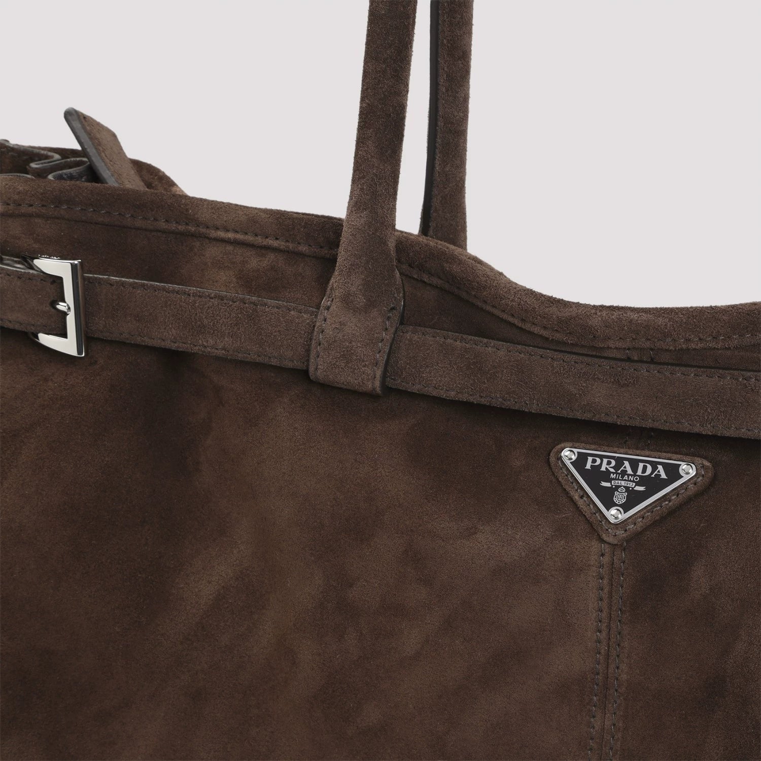 Prada Men's Bonnie Large Bag in Brown