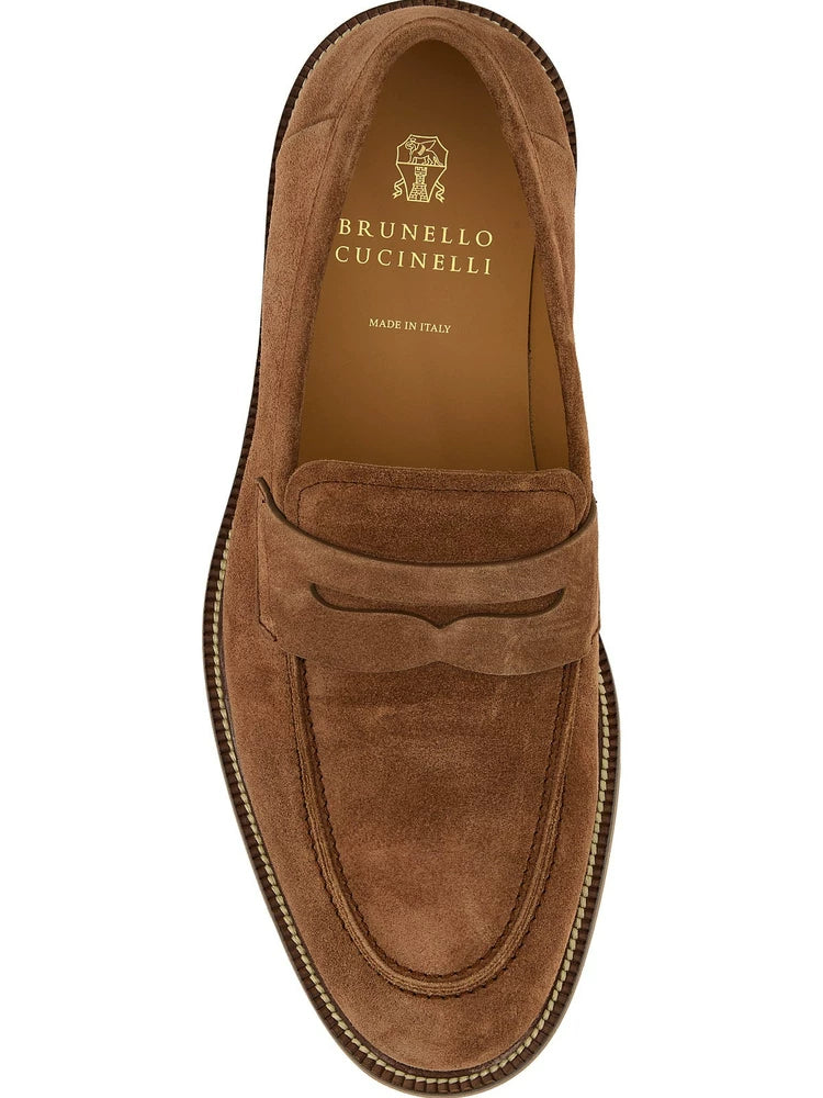 Brunello Cucinelli Men's Loafers in Brown