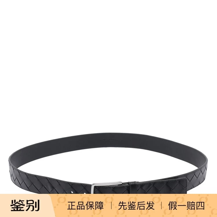 Bottega Veneta Men's Belt in Black