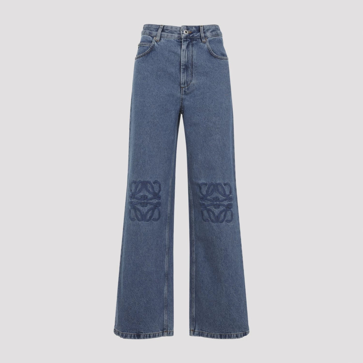 Loewe Women's Anagram Jeans in Blue