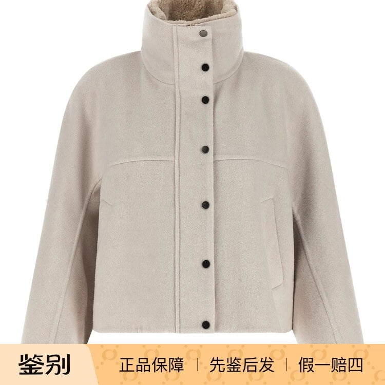 Brunello Cucinelli Women's Bc 26 Coat in Grey