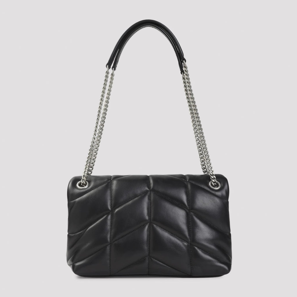 Saint Laurent YSL Puffer Small Bag in Black