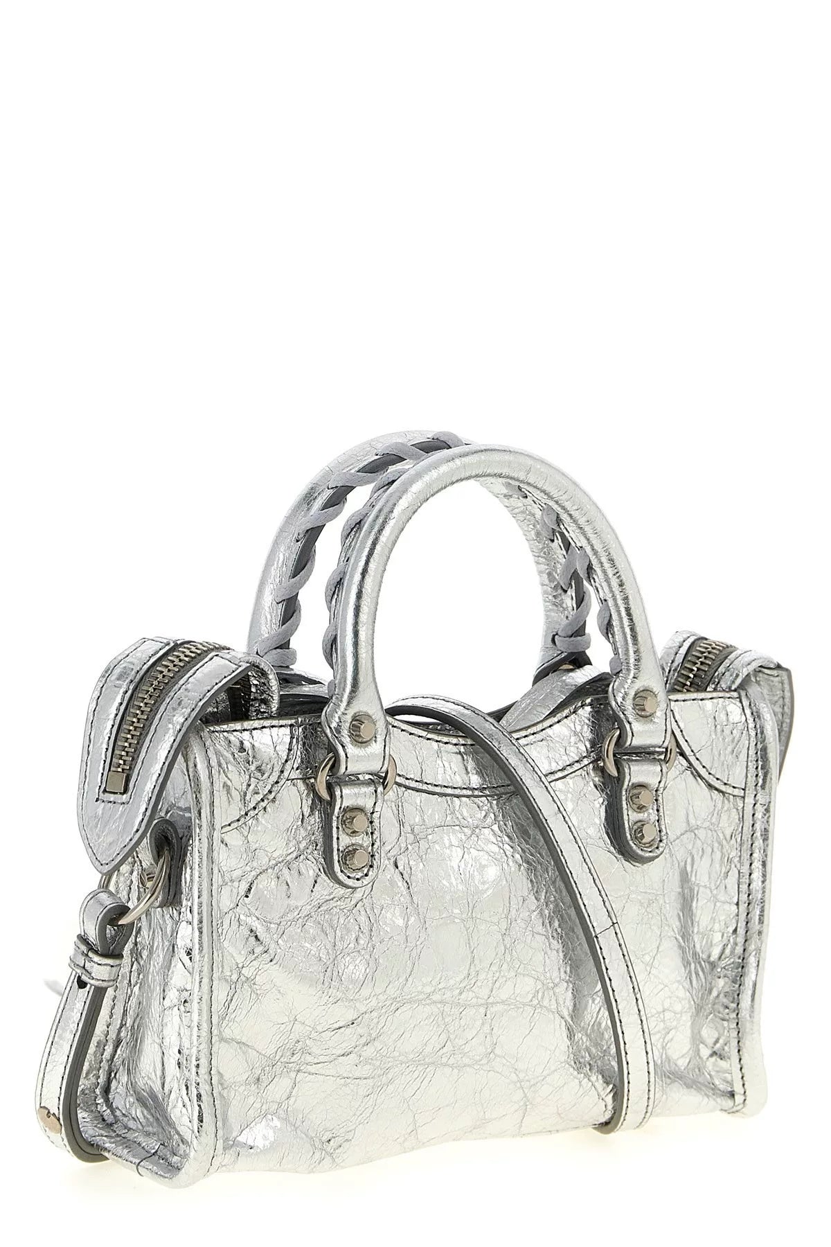 Balenciaga Women's Le City Nano Bag in Silver